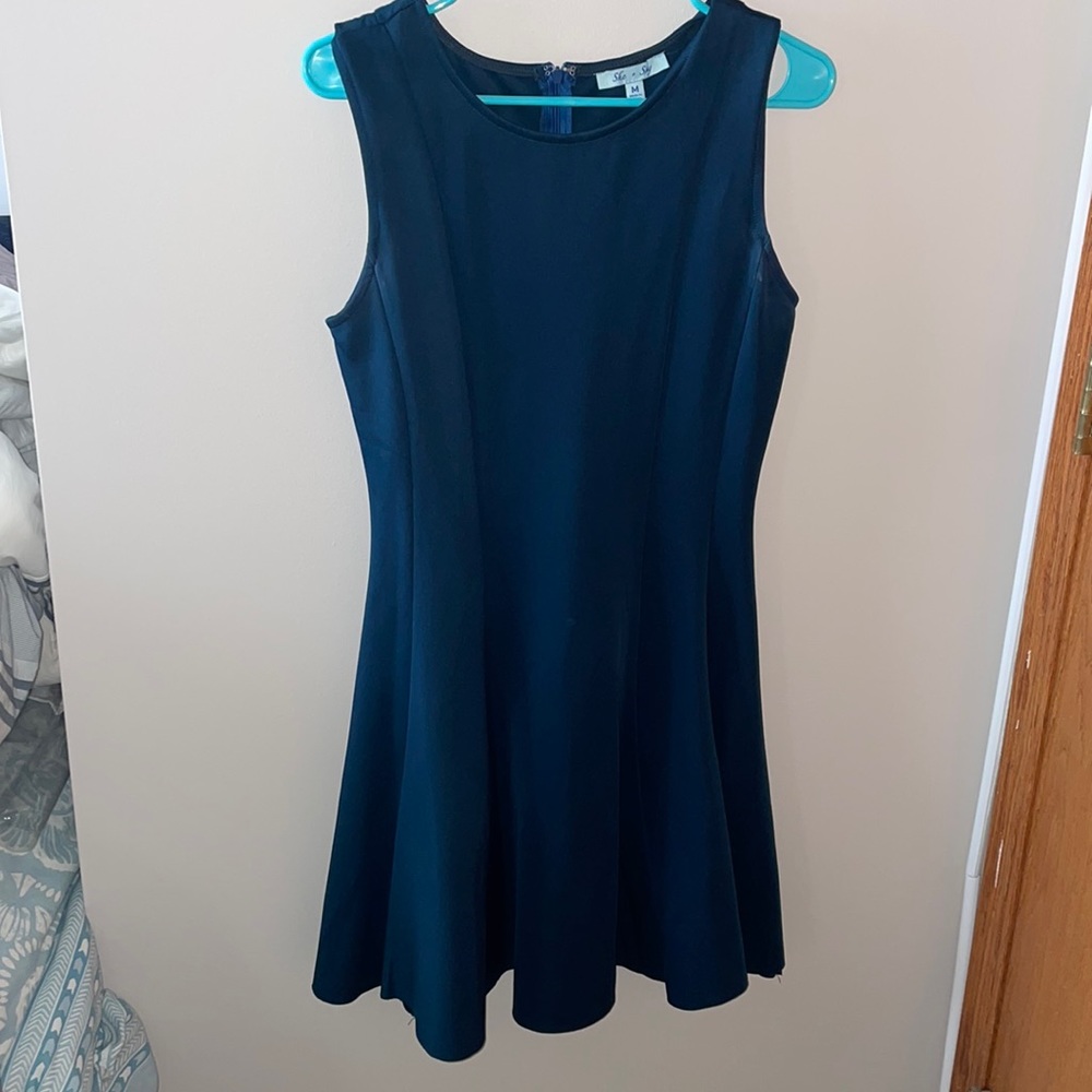 She and Sky Blue Dress